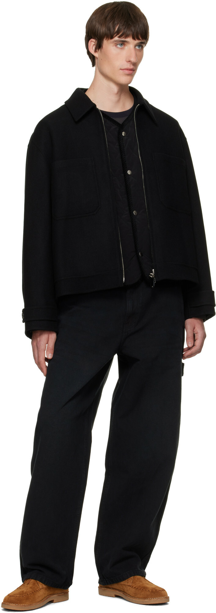 Solid Homme Black Carpenter Jeans