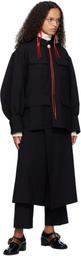 AO Yes Black Gathered Jacket