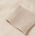 Loro Piana - Roadster Striped Cashmere Half-Zip Sweater - Men - Sand