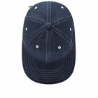 Beams Plus Men's 6 Panel Herringbone Cap in Indigo