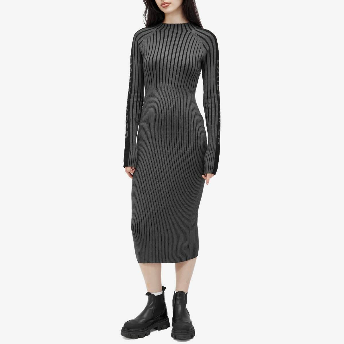 Daily Paper Women's Lore Knit Midi Dress in Grey Daily Paper Daily Paper Women's Lore Knit Midi Dress in Grey Daily Paper