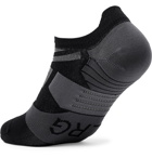 On - Intarsia Stretch-Jersey No-Show Socks - Black
