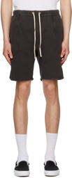 Les Tien Black Drawstring Shorts