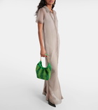 Loewe Squeeze Fruit Mini beaded leather tote bag