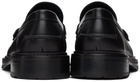 Moschino Black Varsity Loafers