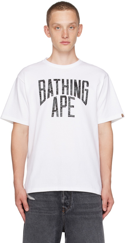 Photo: BAPE White Camo NYC T-Shirt