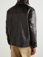 Neighborhood - Leather Jacket - Brown