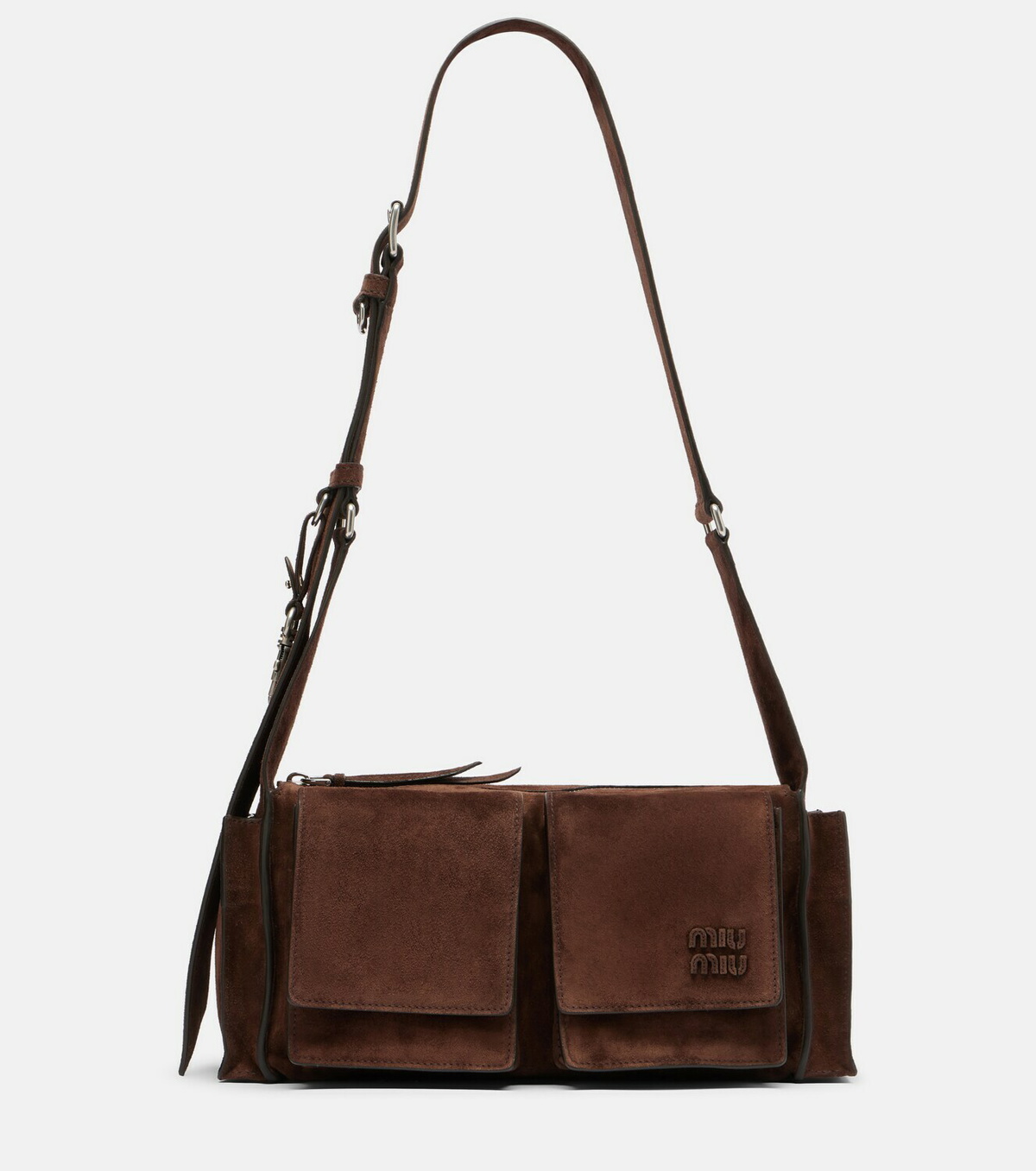 Miu Miu Utilitaire suede shoulder bag