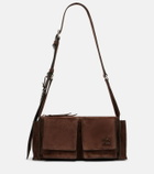 Miu Miu Utilitaire suede shoulder bag