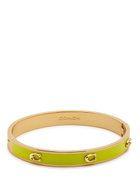 Coach Pegged Signature Logo Enamelled Bracelet - Green - One Size