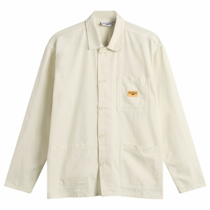 Photo: Service Works Men's Twill Chore Shirt in Off White