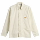 Service Works Men's Twill Chore Shirt in Off White