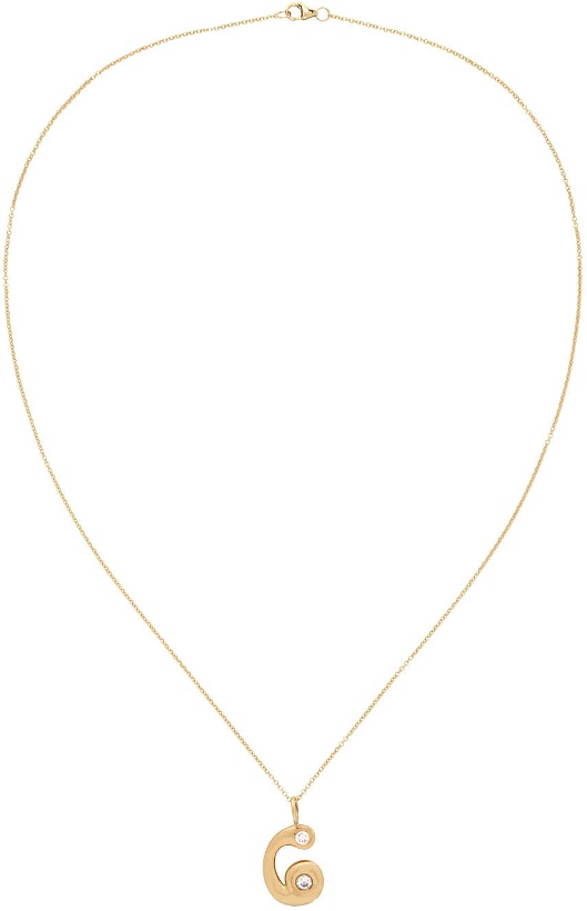 Photo: BRENT NEALE Gold Bubble Number 6 Necklace