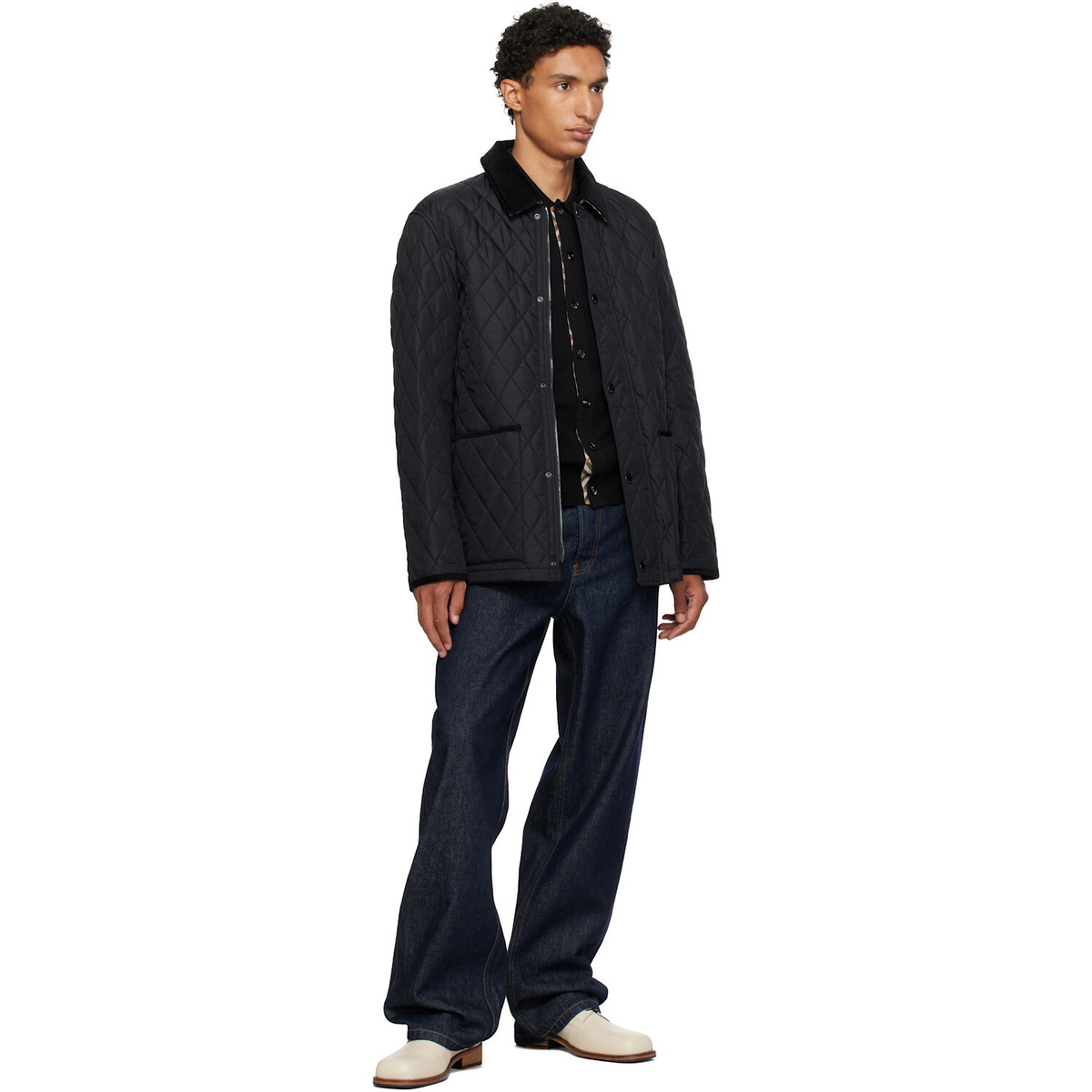 Burberry Black Quilted Nylon Haddington Jacket