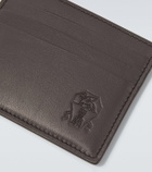 Brunello Cucinelli Logo debossed leather card holder