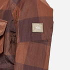 Daniëlle Cathari Women's x Woolrich Buffalo Check Jacket in Chocolate Brown
