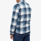 Butter Goods Men's Plaid Zip Through Jacket in Navy