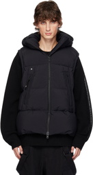 Y-3 Black Puffer Down Vest
