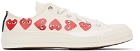 COMME des GARÇONS PLAY Off-White Converse Edition Multiple Hearts Chuck 70 Low Sneakers