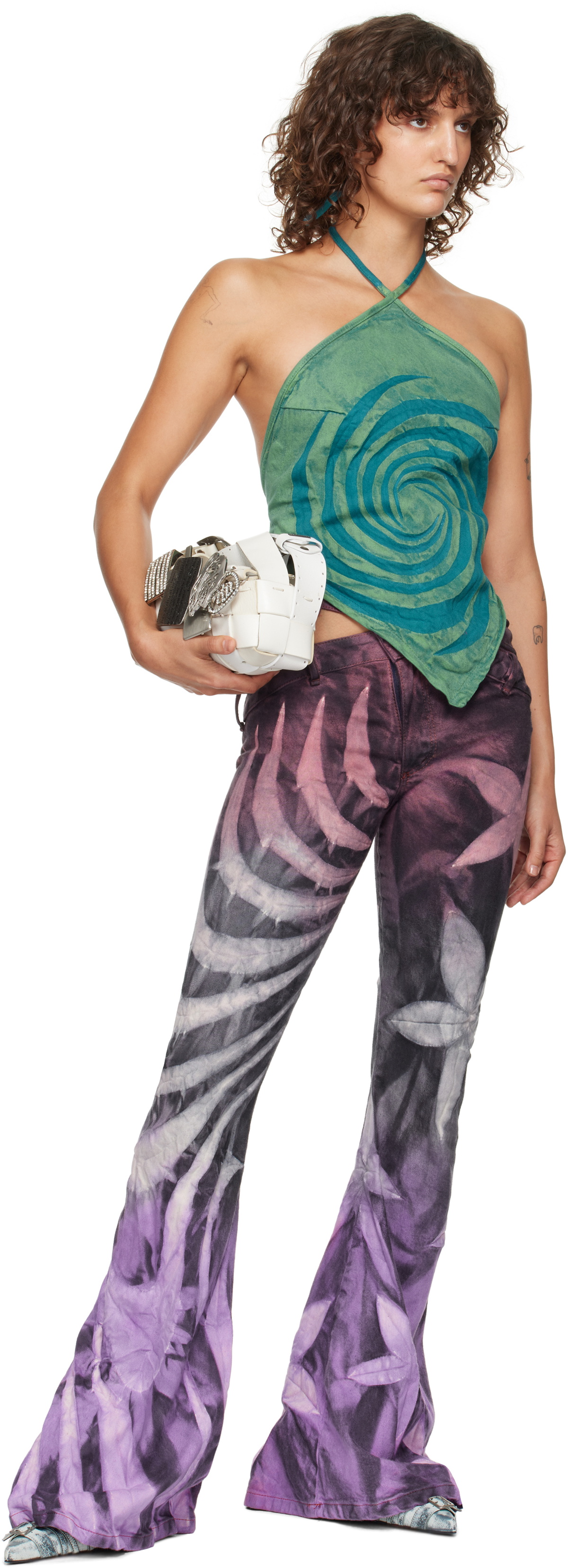 Masha Popova Green & Blue Bandana Tank Top