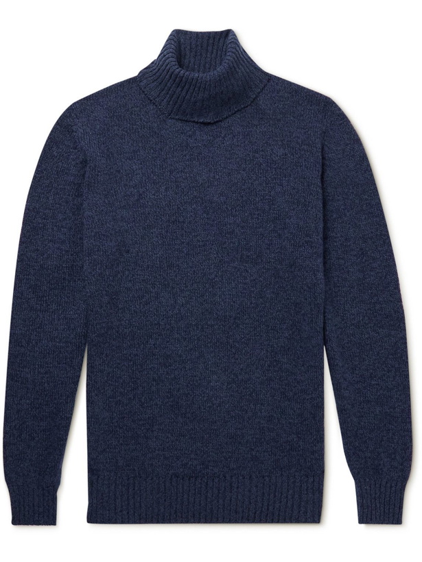 Photo: Loro Piana - Baby Cashmere Rollneck Sweater - Blue