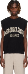 MM6 Maison Margiela Black & Off-White Paneled Vest