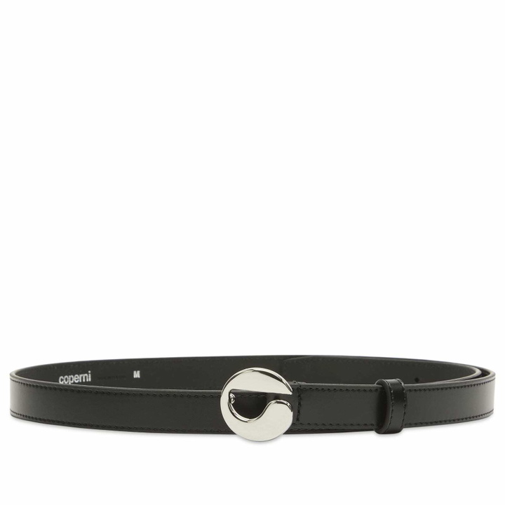 Photo: Coperni Women's Logo Skinny Belt in Black