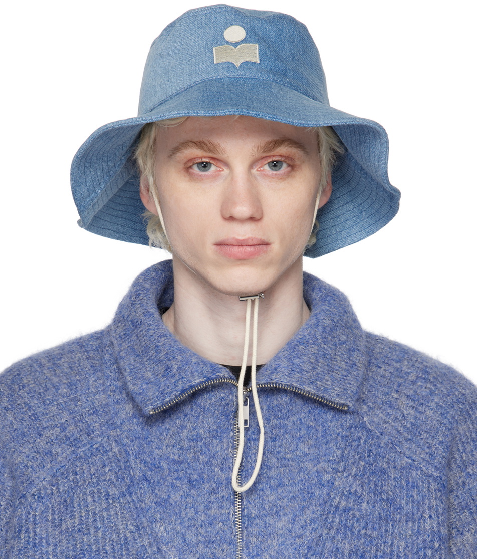 Isabel Marant Denim Blue Bucket Hat 22575883_52607097_600.jpg main image 2