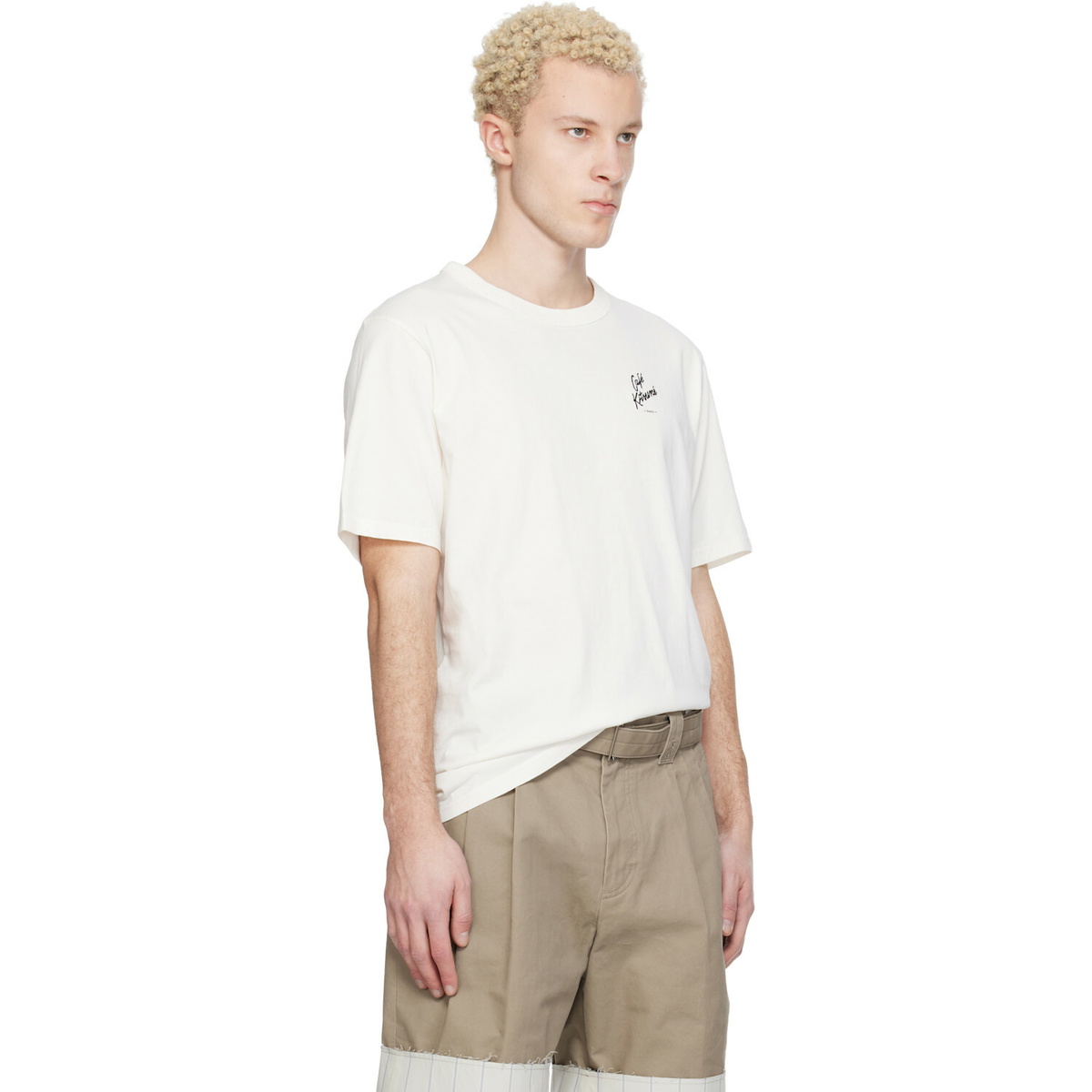 Maison Kitsuné Off-White 'Café Kitsuné' Relax T-shirt