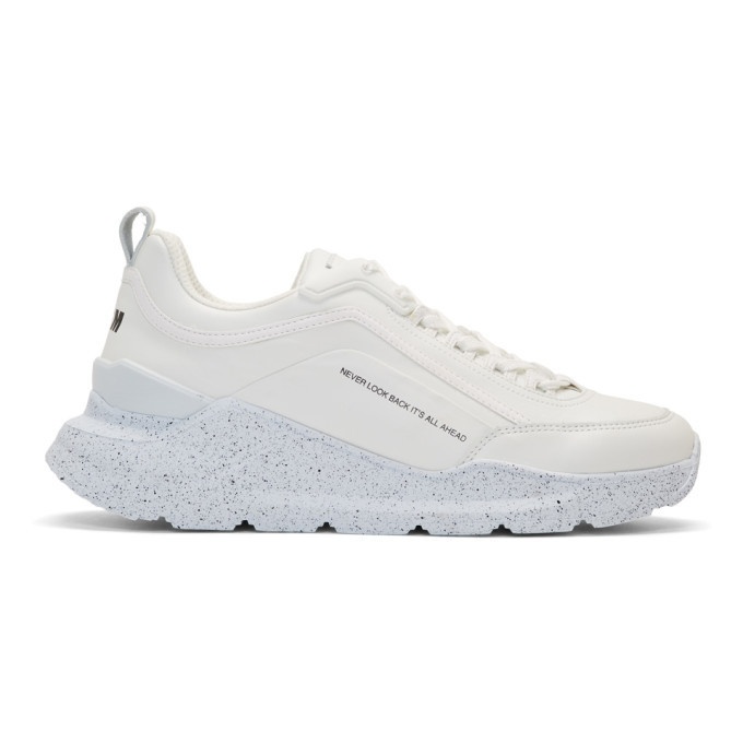Photo: MSGM White Speckled Hiking Sneakers