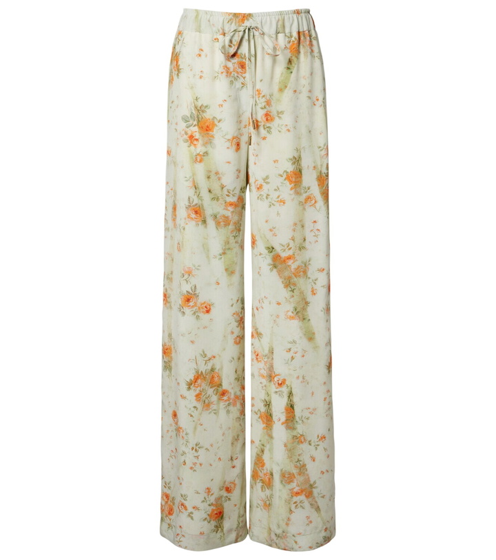 Photo: McQueen Floral wide-leg pants