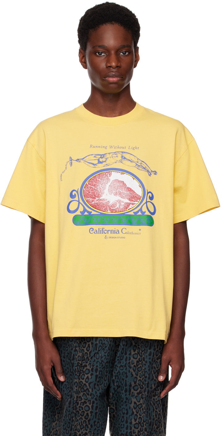 Brain Dead Yellow Calisthenics T-Shirt Brain Dead