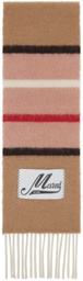 Marni Beige & Pink Striped Scarf