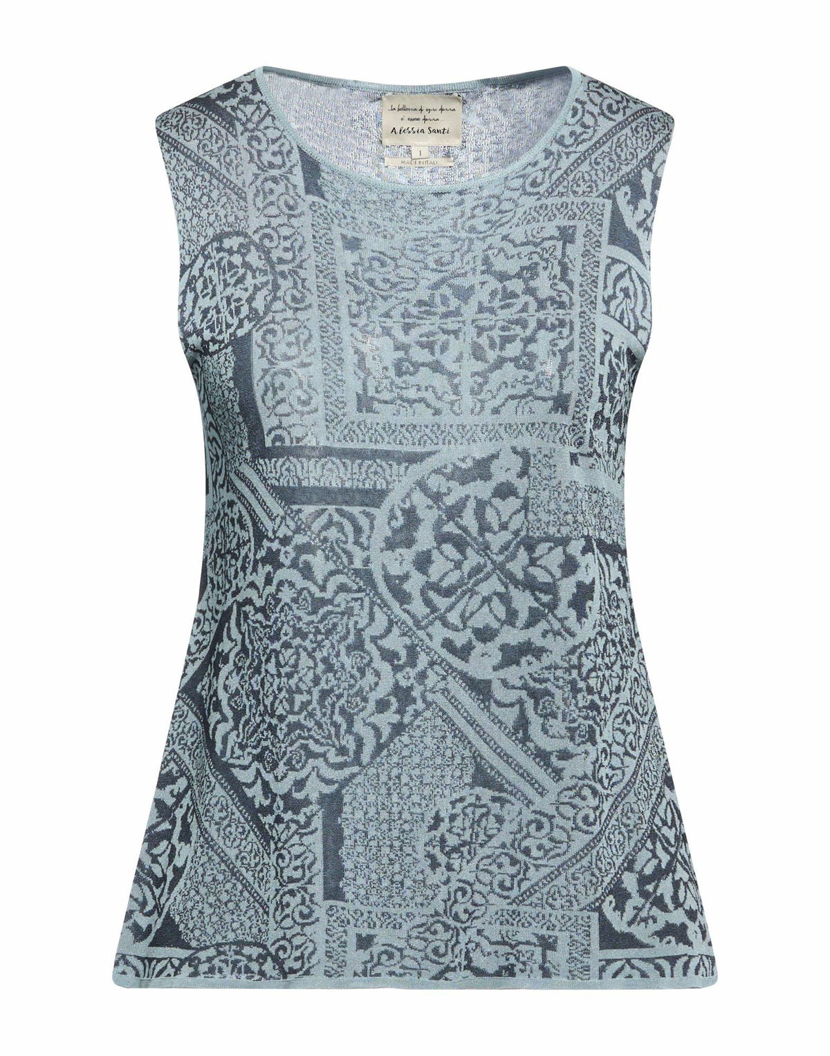 Alessia Santi Womens Top Slate in Blue