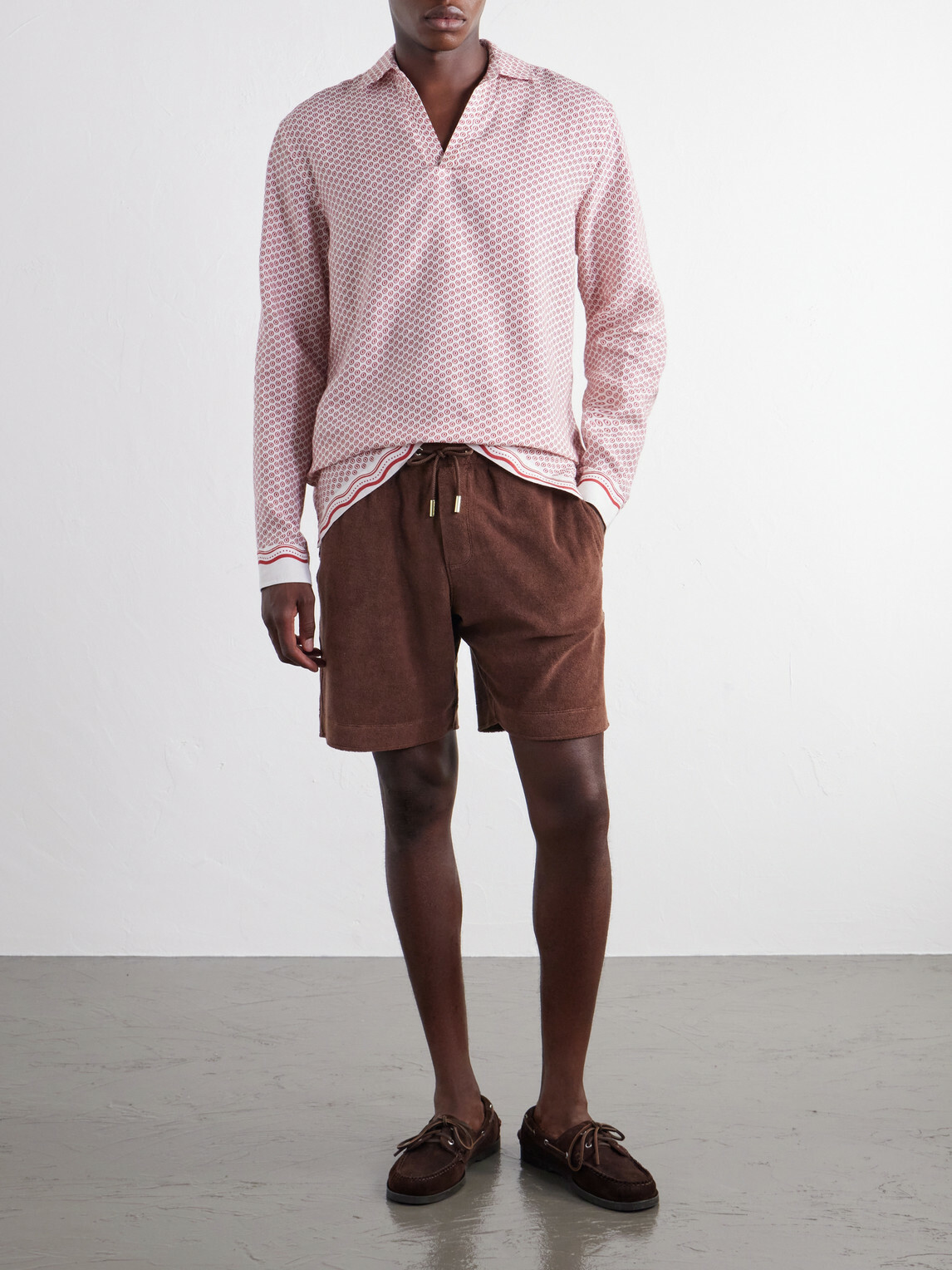 Orlebar Brown - Ridley Printed Linen Shirt - Pink