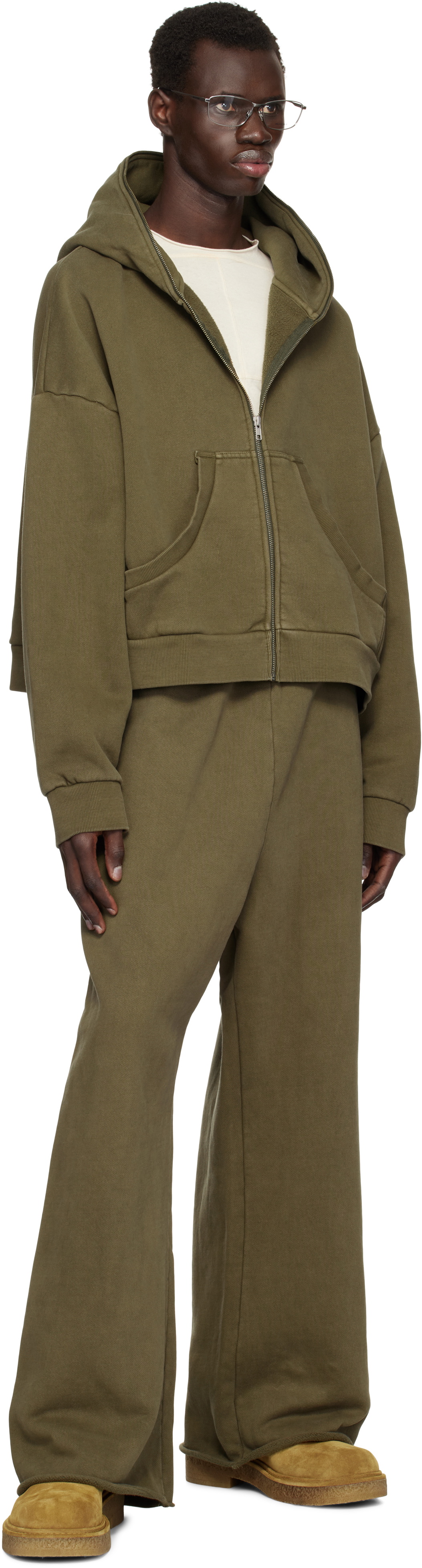 Entire Studios Khaki Eternal Zip Hoodie Entire Studios