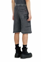 Diesel Mesh cotton sweatshorts with prints - Shorts - Man -