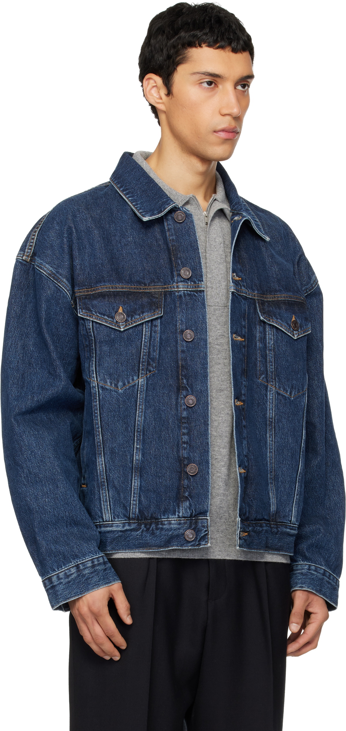 AGOLDE Navy Stefano Denim Jacket