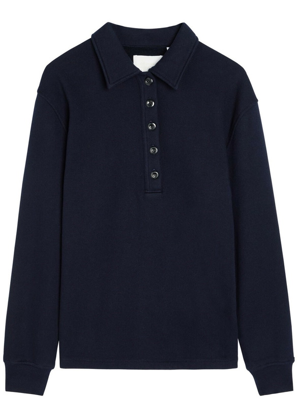 Photo: Citizens OF Humanity Vintage Jersey Polo Sweatshirt Navy