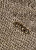 Boss Hutson Wool and Linen-blend Blazer Beige