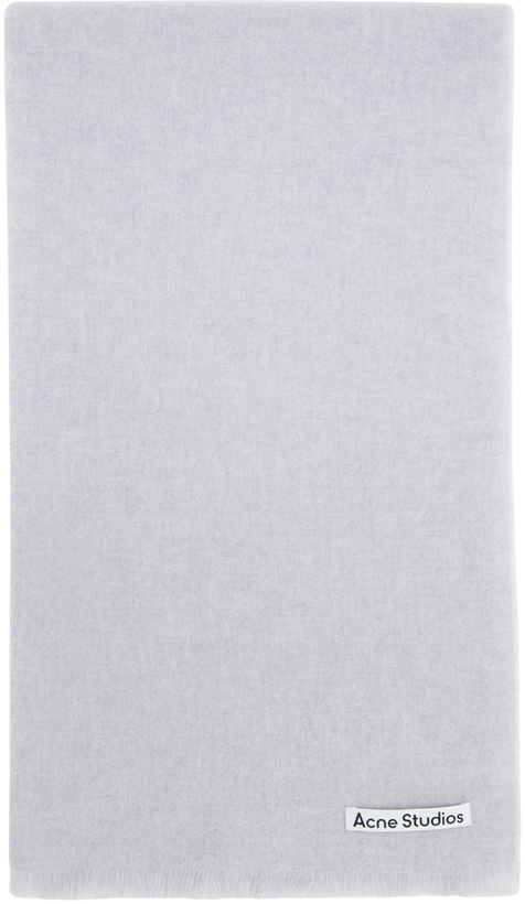 Photo: Acne Studios Gray Soft Wool Scarf