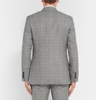 Kingsman - Eggsy's Grey Prince of Wales Checked Wool and Linen-Blend Suit Jacket - Gray