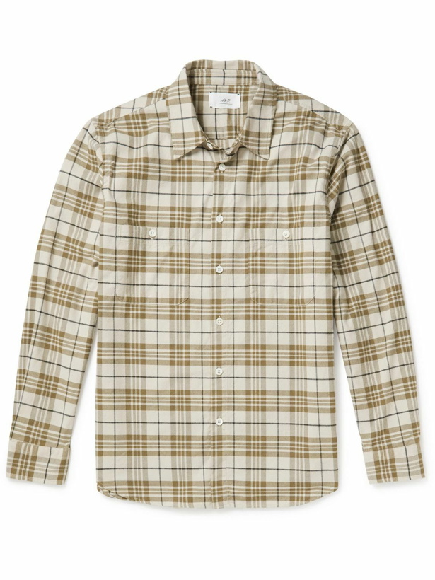 Photo: Mr P. - Checked Cotton-Flannel Shirt - Neutrals
