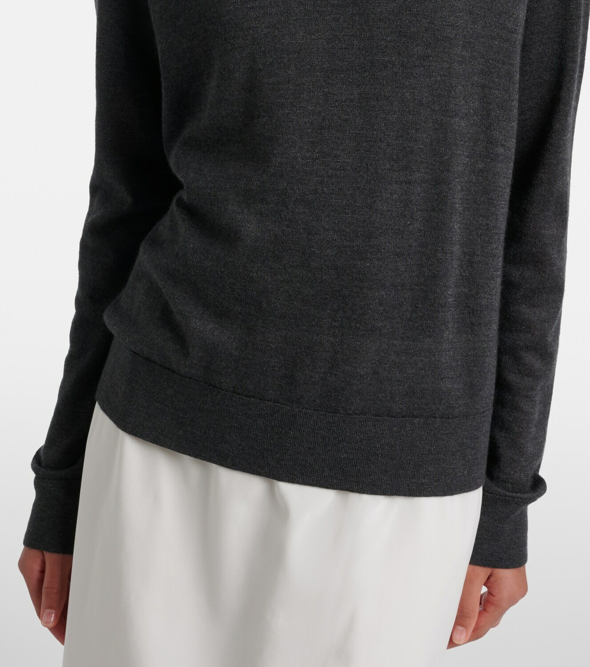 The Row Ondre cashmere and silk sweater