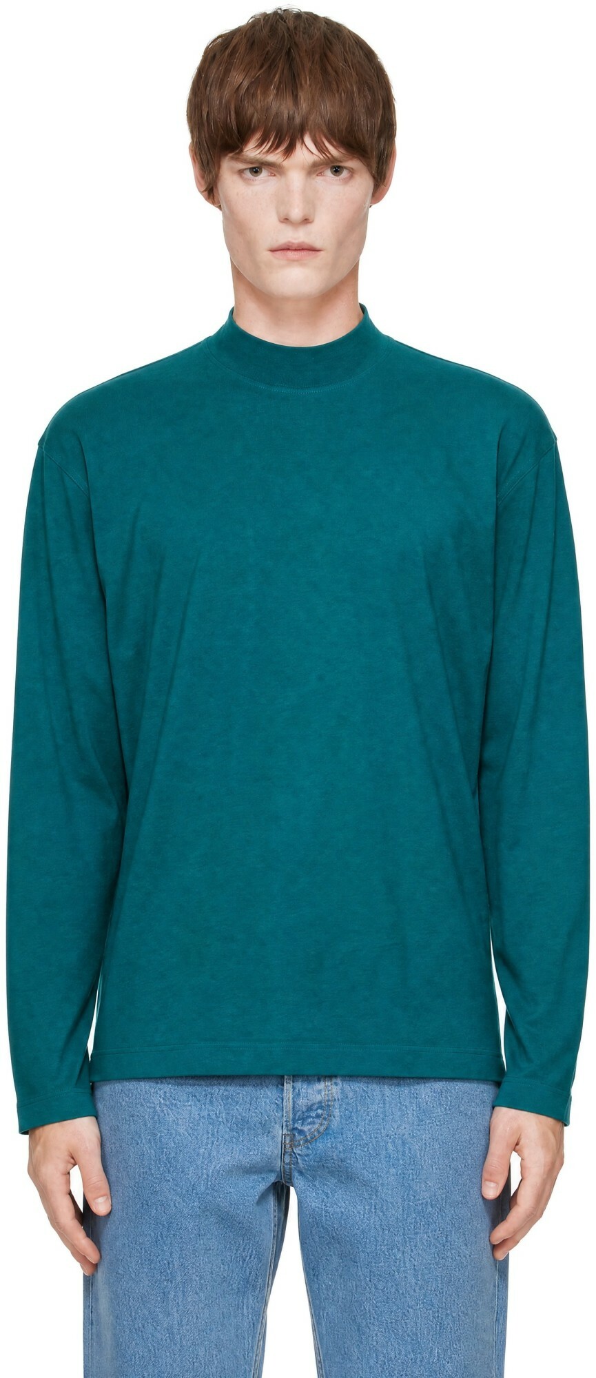 Issey Miyake Men Black Cotton Long Sleeve T-Shirt Issey Miyake Men
