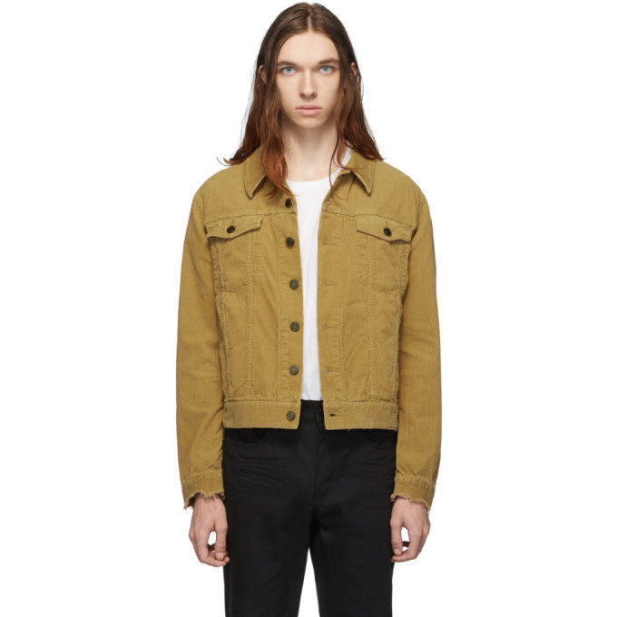 Photo: Saint Laurent Tan Corduroy Classic Jacket