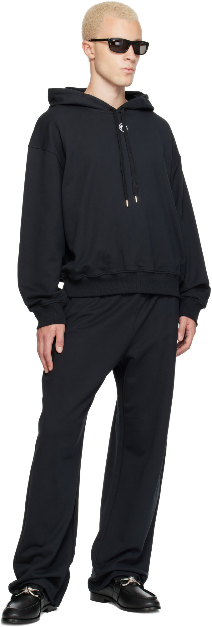 Marine Serre Black Moon Logo Sweatpants