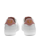 Fred Perry Authentic Men's B721 Leather Sneakers in White/Dusty Pink