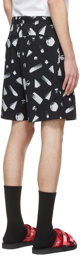 Undercover Black Polyester Shorts