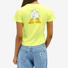 Aries Women's Baby Fit Fluoro T-Shirt in Safety Yellow 